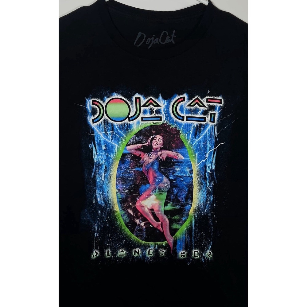 Doja Cat Planet Her Black Graphic T Shirt Size‎ Medium Official Merch Tour Tee